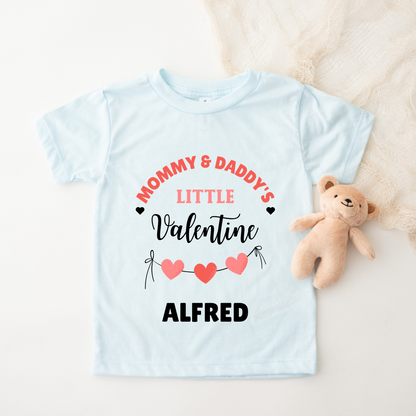 Mommy & Daddy's Little Valentine - Customisable Kids Tee