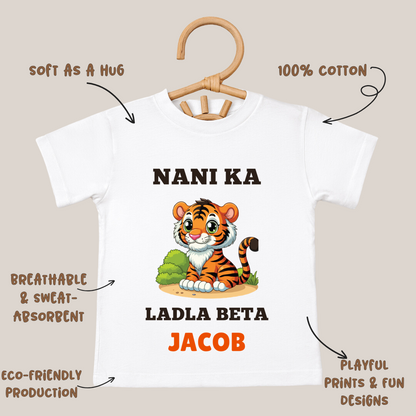 Nani Ka Ladla Beta - Custom Kids Tee