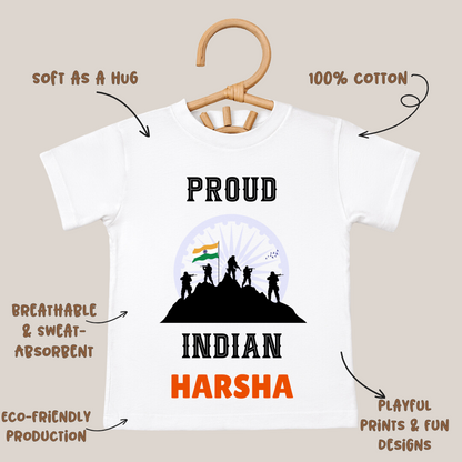 Proud Indian - Customisable Kids Tshirt