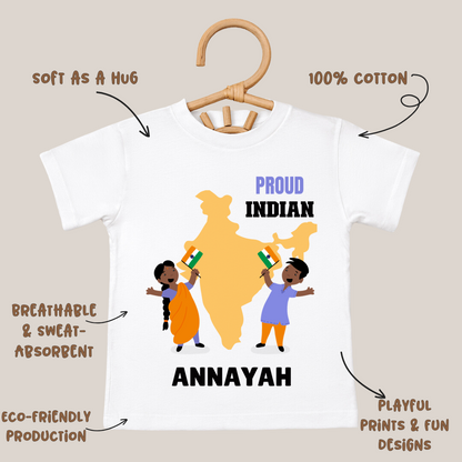 Proud Indian - Customisable Kids Tshirt