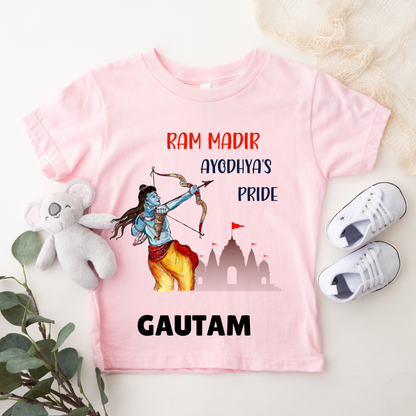 Ram Mandir Ayodhya's Pride - Personalised Kids Tshirt