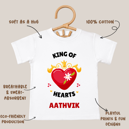 King Of Hearts - Customisable Kids Tshirt