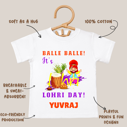 Balle Balle It's Lohri Day - Custom Kids Tee