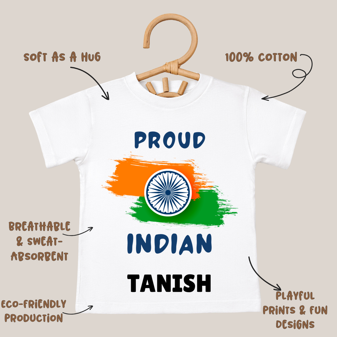 Proud Indian - Customisable Kids Tshirt