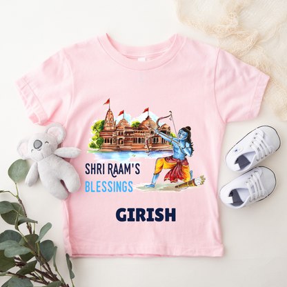 Shri Ram's Blessing - Personalised Kids Tshirt