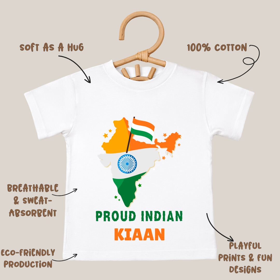 Proud Indian - Customisable Kids Tshirt