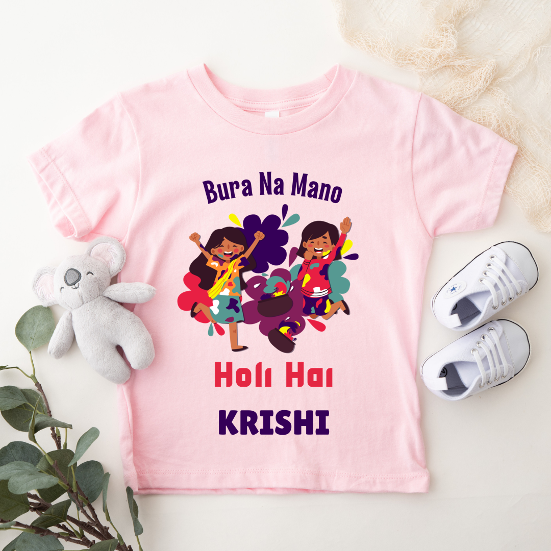 Bura Na Mano Holi Hai - Customisable Kids Tshirt