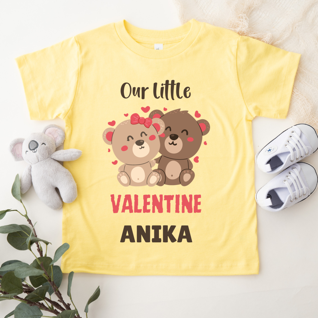 Our Little Valentine - Customisable Kids Tshirt