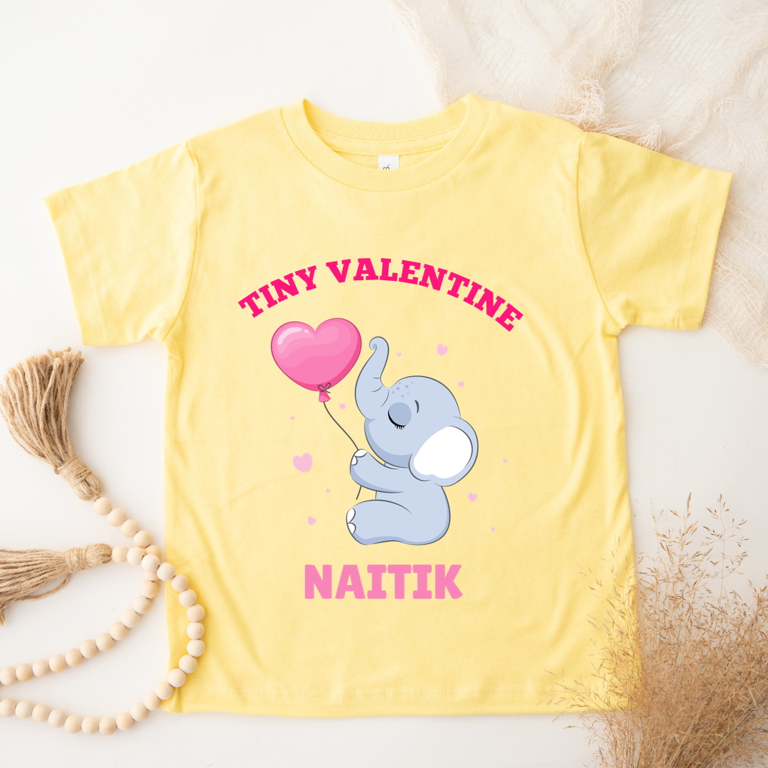 Tiny Valentine - Customisable Kids Tshirt