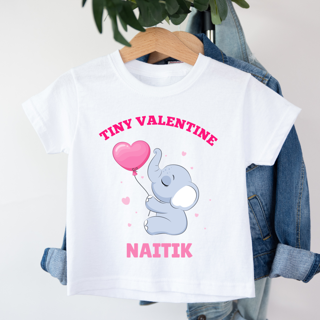 Tiny Valentine - Customisable Kids Tshirt