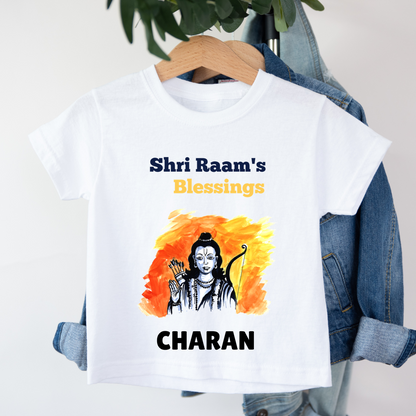 Shri Raam's Blessings - Personalised Kids Tshirt