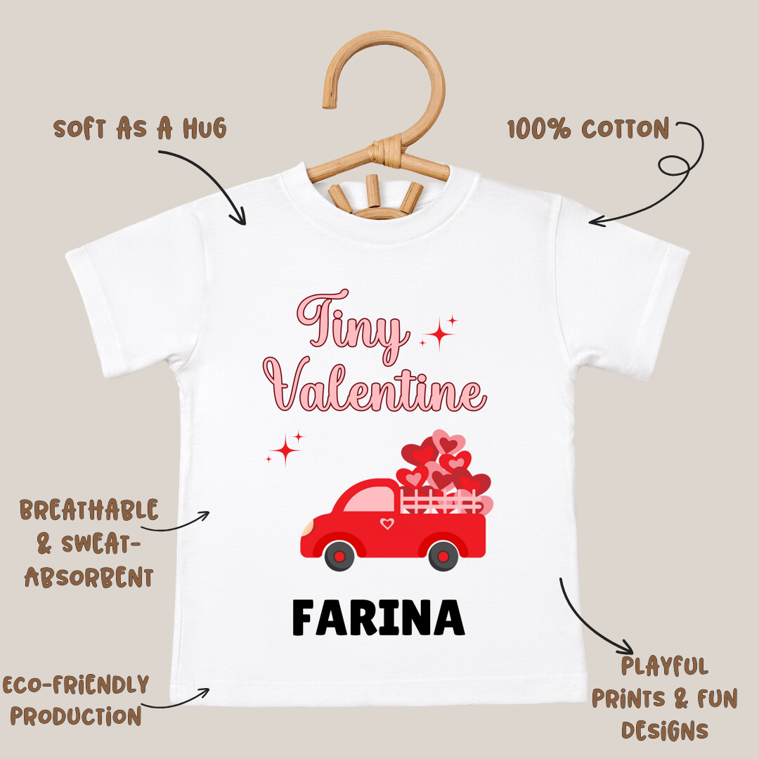 Tiny Valentine - Customisable Kids Tshirt