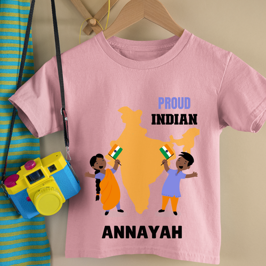 Proud Indian - Customisable Kids Tshirt