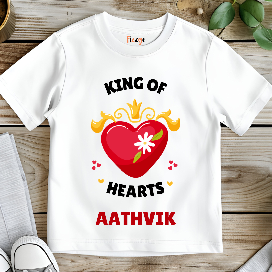 King Of Hearts - Customisable Kids Tshirt