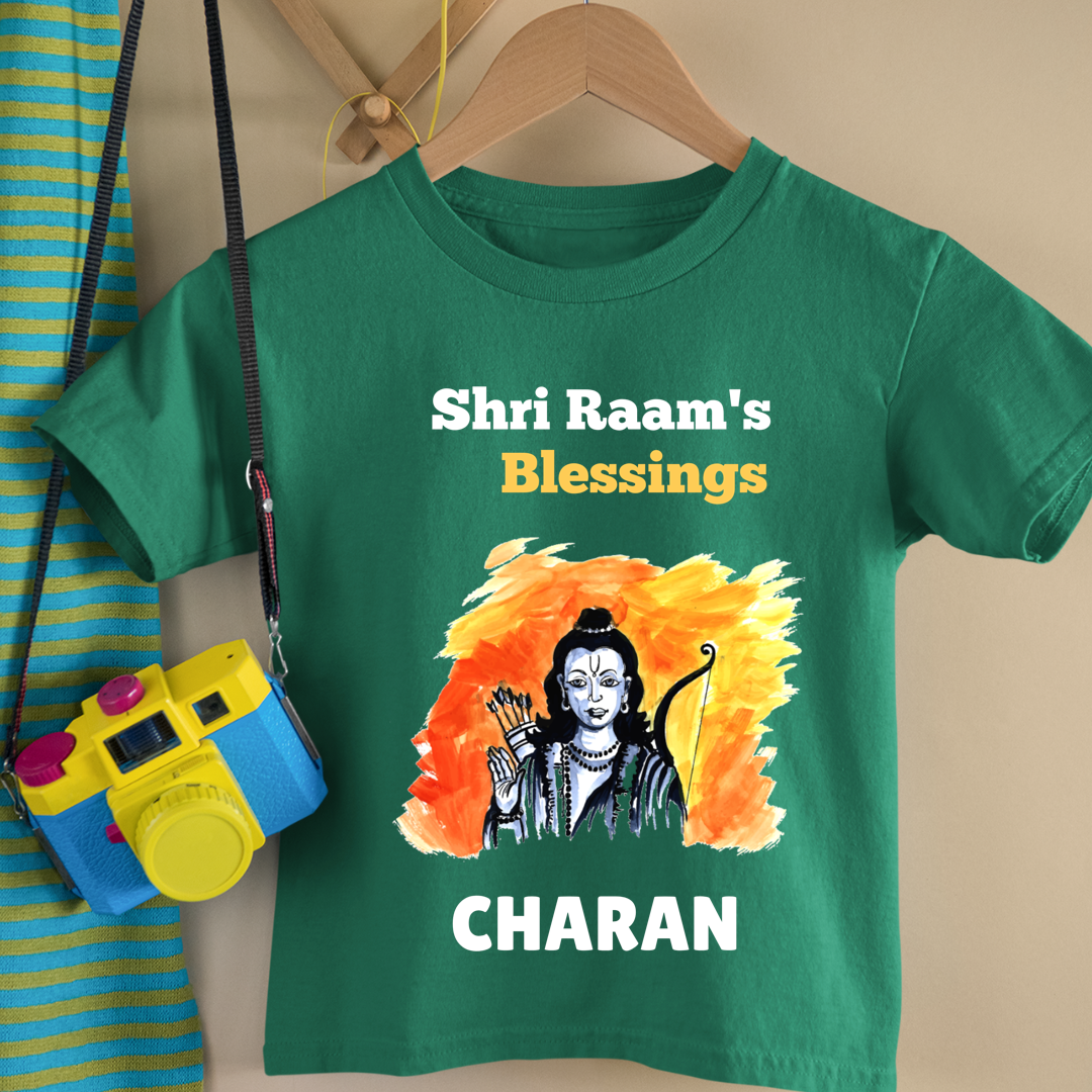 Shri Raam's Blessings - Personalised Kids Tshirt