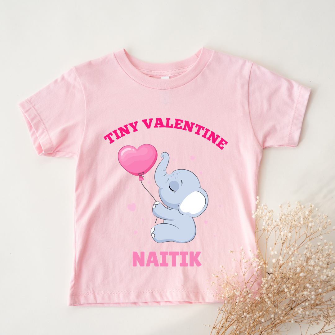 Tiny Valentine - Customisable Kids Tshirt