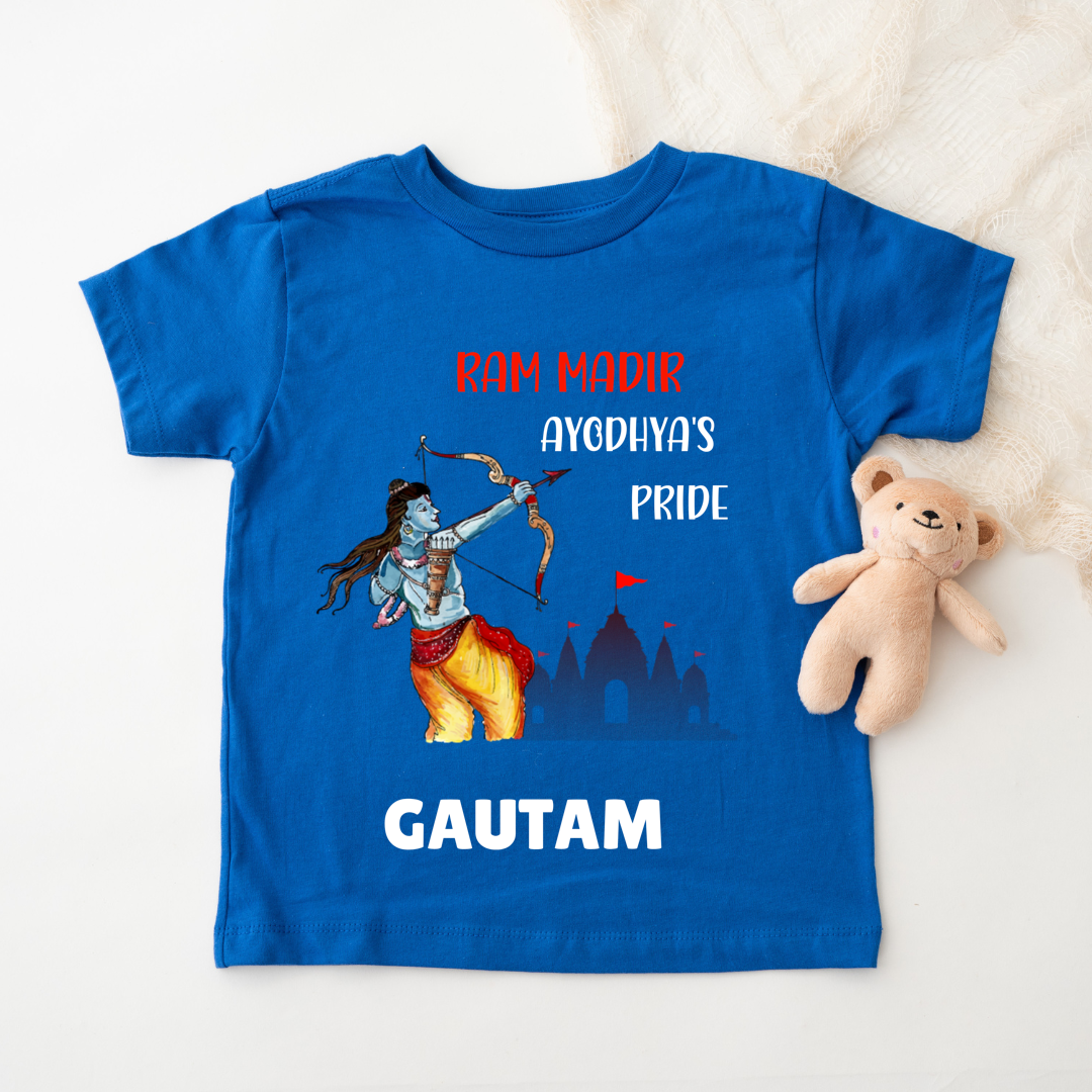 Ram Mandir Ayodhya's Pride - Personalised Kids Tshirt