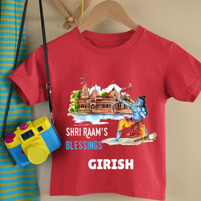 Shri Ram's Blessing - Personalised Kids Tshirt