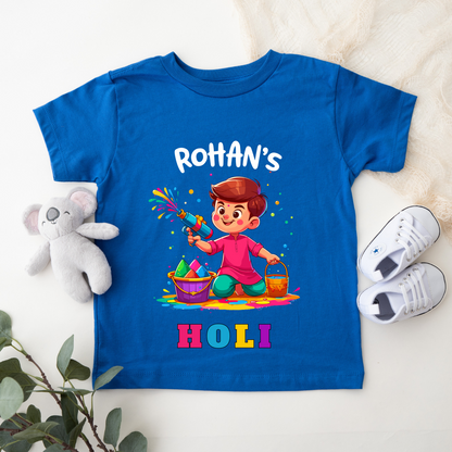 It's Holi Time - Customisable Kids Tshirt