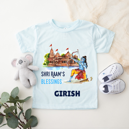 Shri Ram's Blessing - Personalised Kids Tshirt