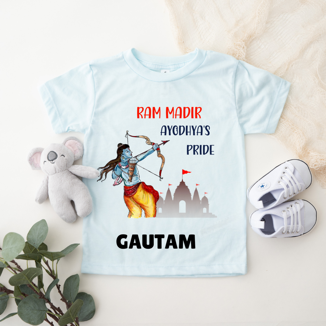 Ram Mandir Ayodhya's Pride - Personalised Kids Tshirt