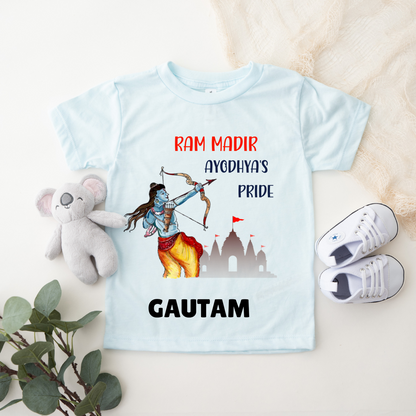 Ram Mandir Ayodhya's Pride - Personalised Kids Tshirt