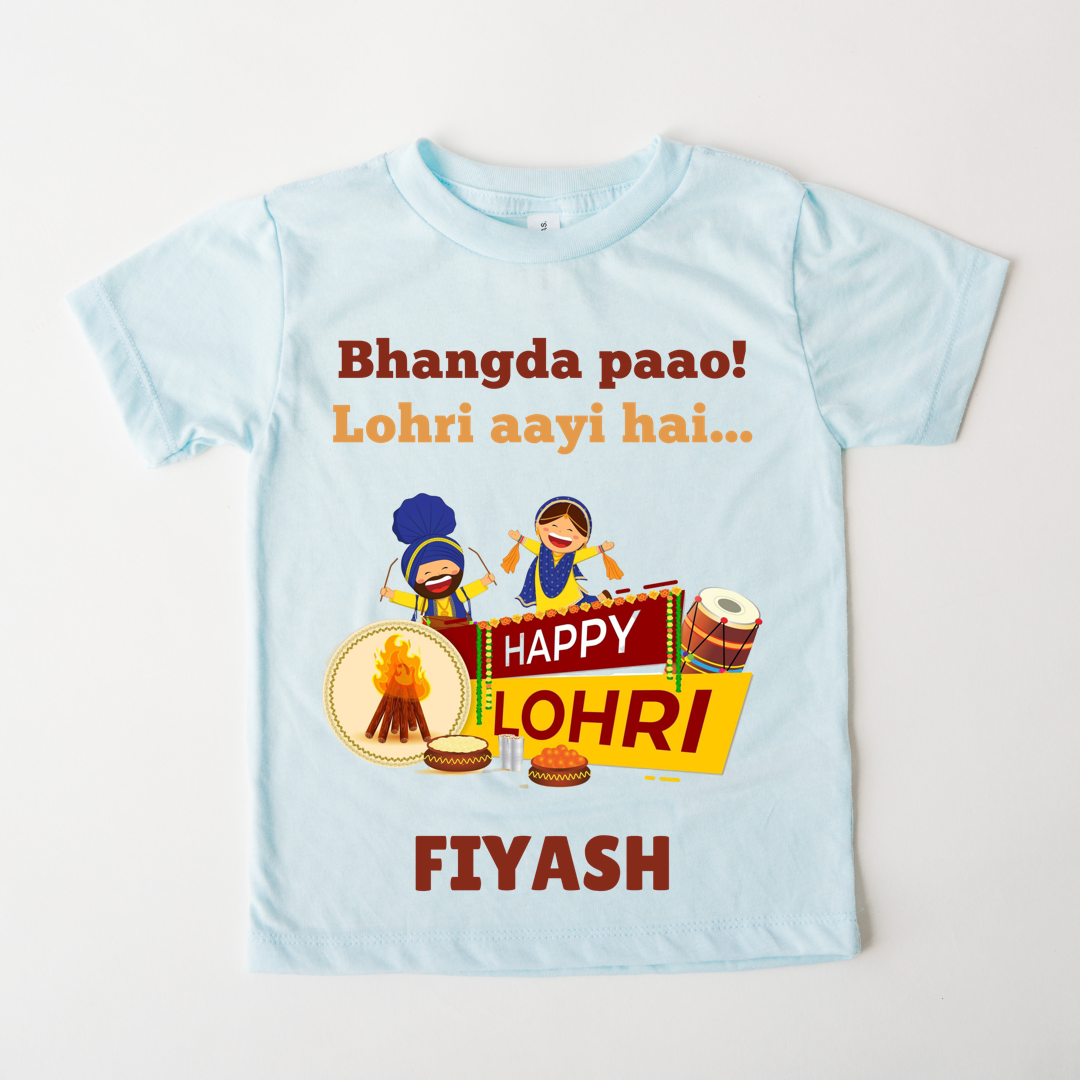 Bhangda Paao Lohri Aayi hai - Custom Kids Tee