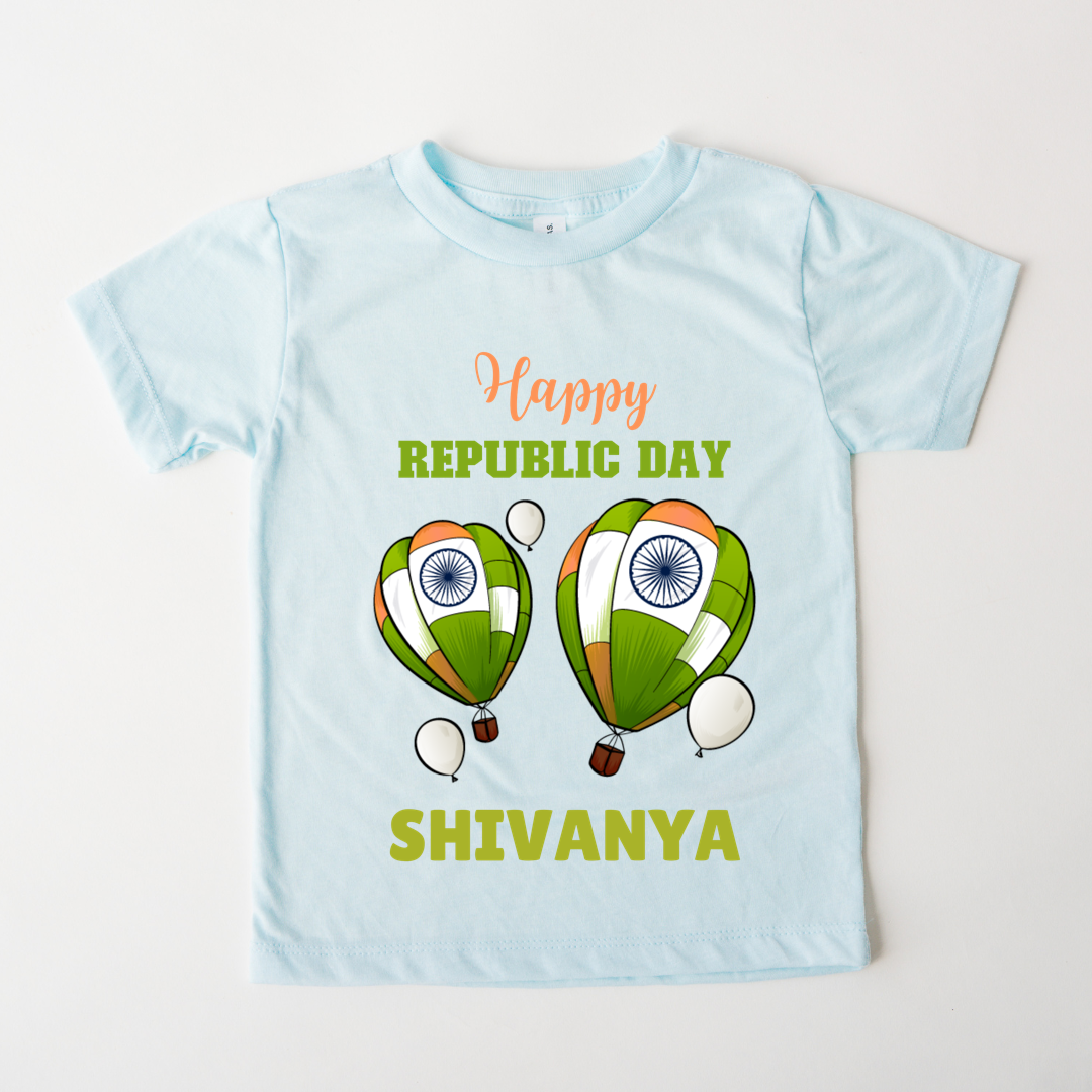 Happy Republic Day - Customisable Kids Tshirt