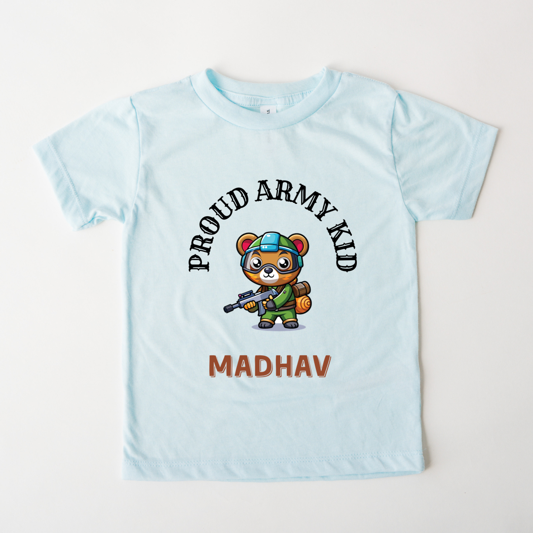 Proud Army Kid - Custom Kids Tee