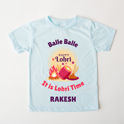 Balle Balle It's Lohri Time - Custom Kids Tee