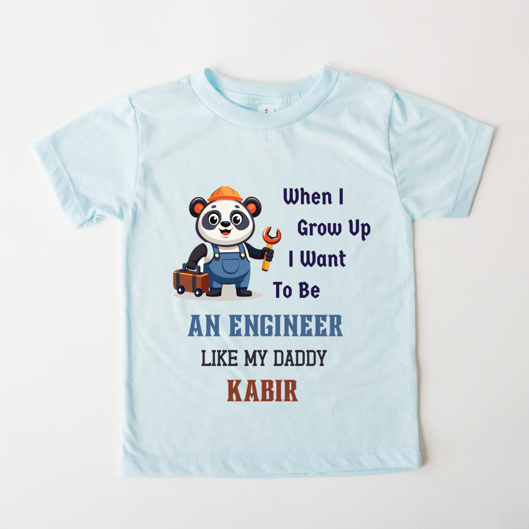 Engineer Like Daddy - Custom Kids Tee