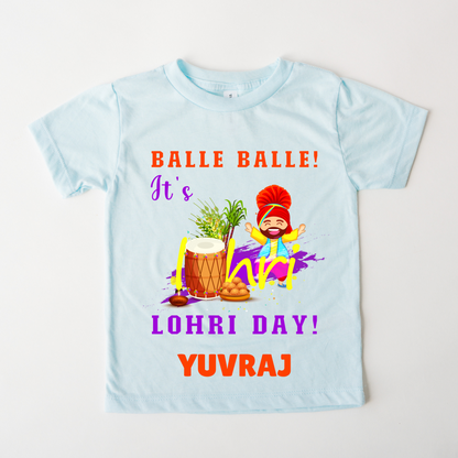 Balle Balle It's Lohri Day - Custom Kids Tee