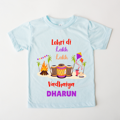 Lohri Di Lakh Lakh Vadhaiya - Custom Kids Tee