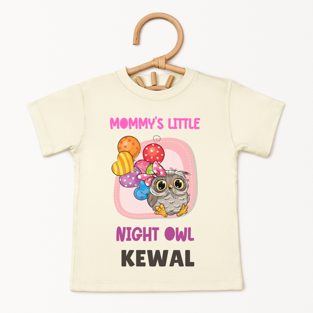 Mommy's Little Night Owl - Custom Kids Tee