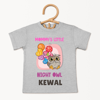 Mommy's Little Night Owl - Custom Kids Tee