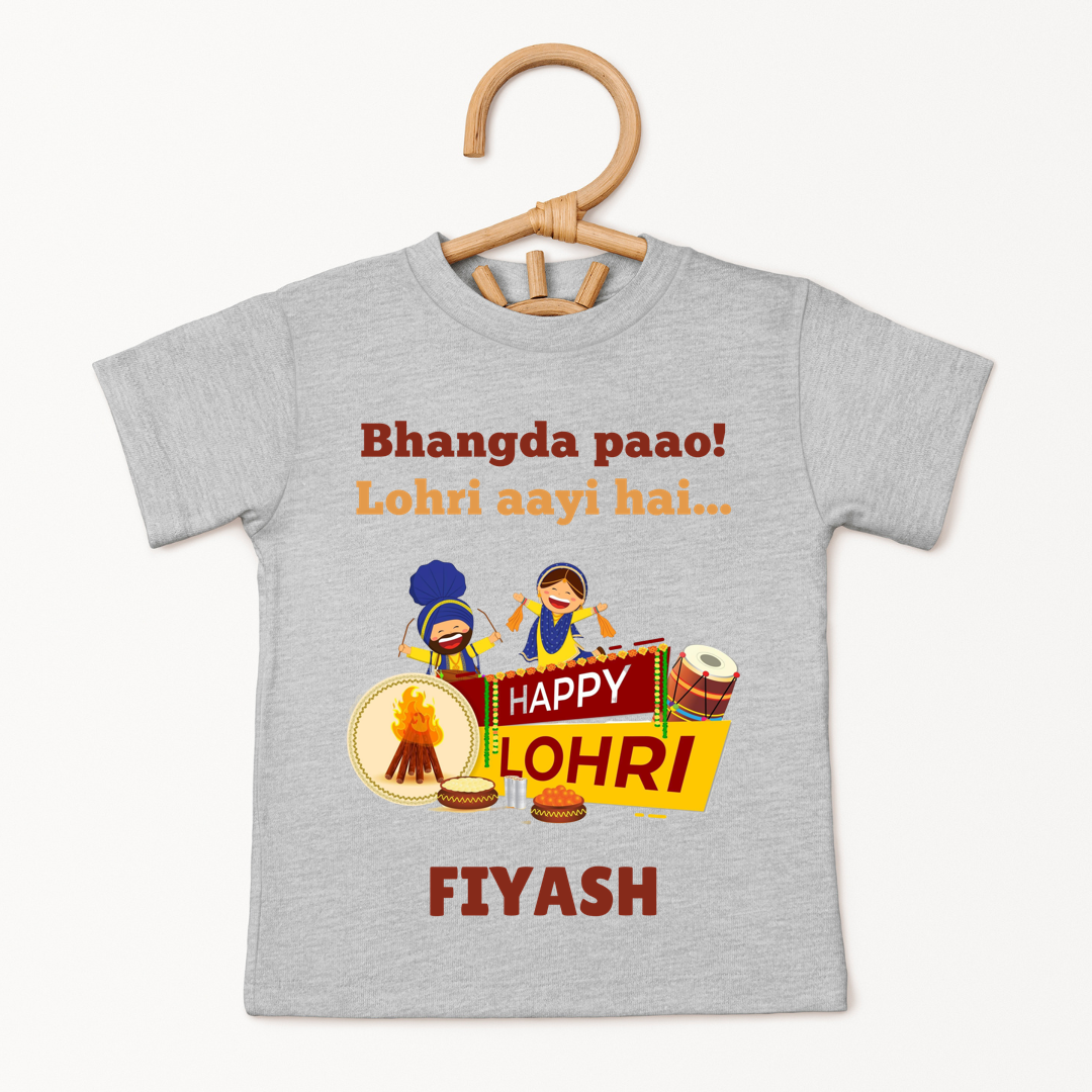 Bhangda Paao Lohri Aayi hai - Custom Kids Tee