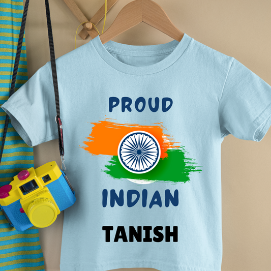 Proud Indian - Customisable Kids Tshirt