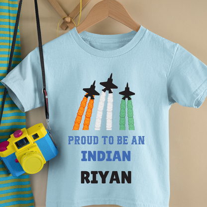 Proud To Be An Indian - Customisable Kids Tshirt