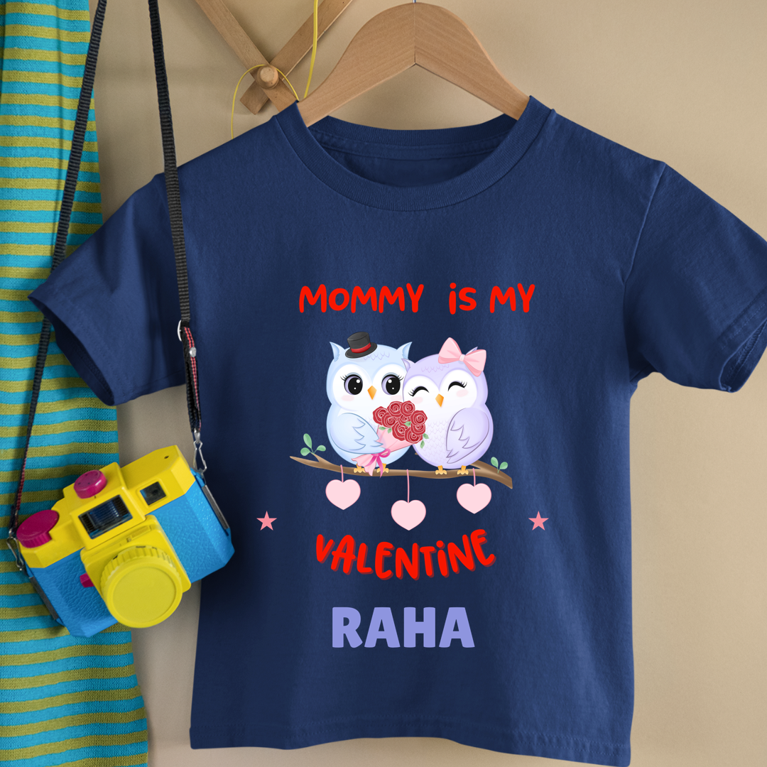 Mommy Is My Valentine - Customisable Kids Tshirt