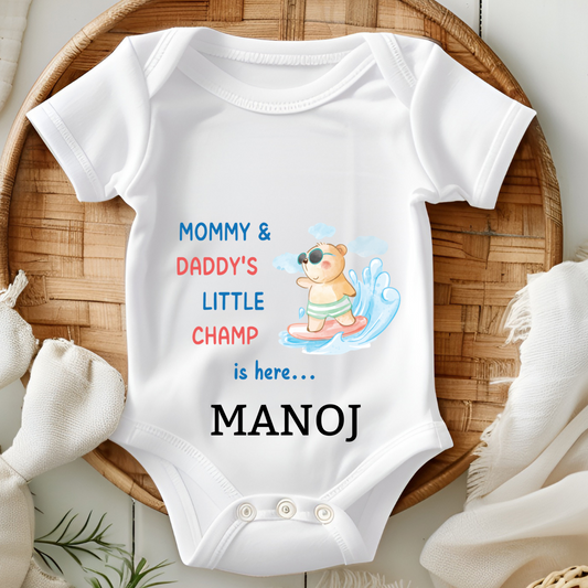 Mommy & Daddy's Little Champ - Custom Baby Romper