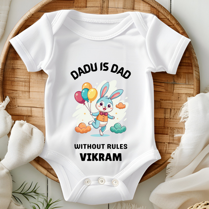 Dadu Is Dad Without Rules - Custom Baby Romper