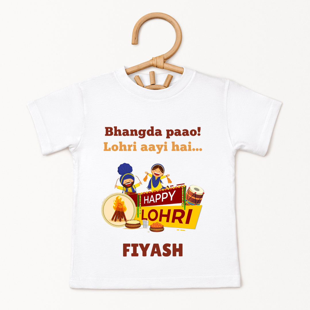 Bhangda Paao Lohri Aayi hai - Custom Kids Tee