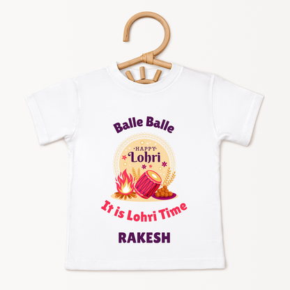 Balle Balle It's Lohri Time - Custom Kids Tee