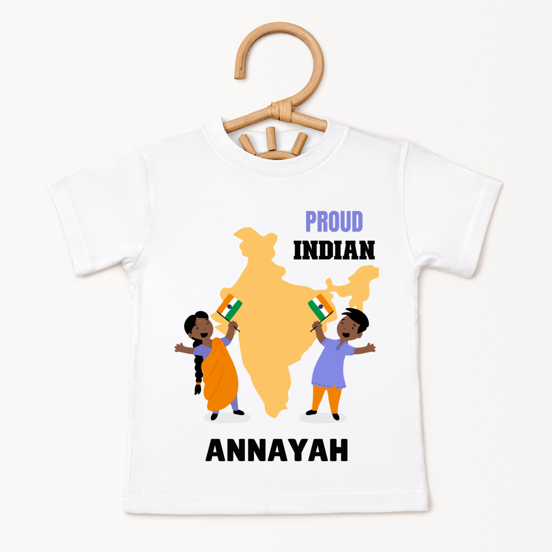 Proud Indian - Customisable Kids Tshirt