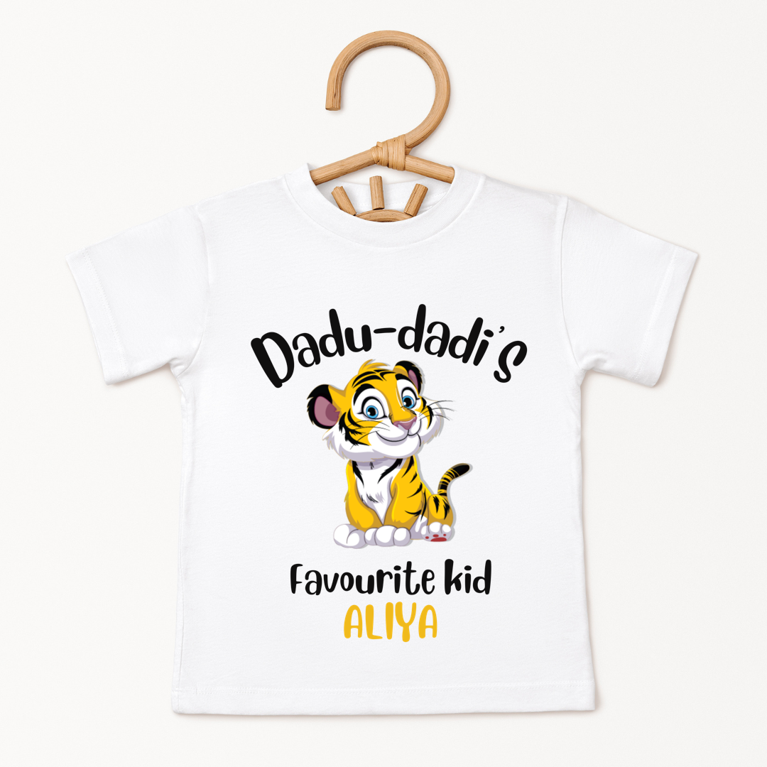 Dadu - Dadi's Favourite Kid - Cusomisable Kids Tee