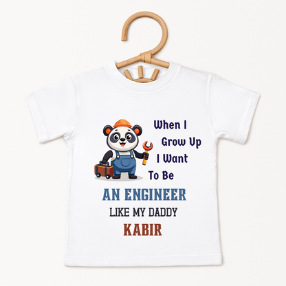 Engineer Like Daddy - Custom Kids Tee