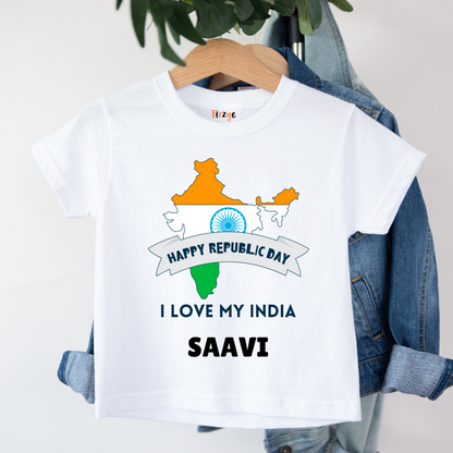 I Love My India - Customisable Kids Tshirt