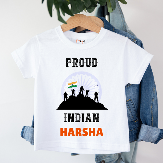 Proud Indian - Customisable Kids Tshirt