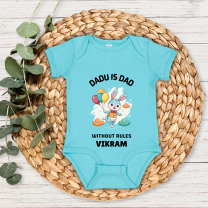 Dadu Is Dad Without Rules - Custom Baby Romper