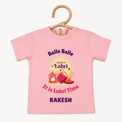 Balle Balle It's Lohri Time - Custom Kids Tee